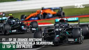 F1 - GP de Grande-Bretagne : Hamilton s'accroche à Silverstone, le top 10 des pilotes