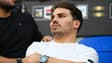 Le Toulousain Antoine Dupont en tribune pour la demi-finale de Top 14 de son équipe, 20 juin 2025