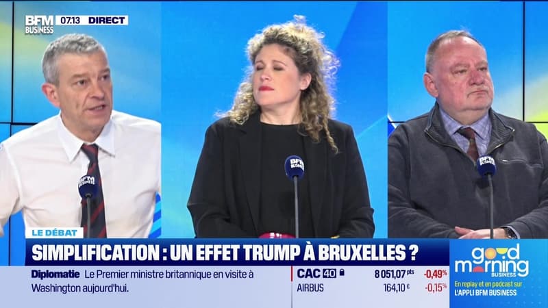 Nicolas Doze face à Jean-Marc Daniel : Simplification, un effet Trump à Bruxelles ? - 26/02