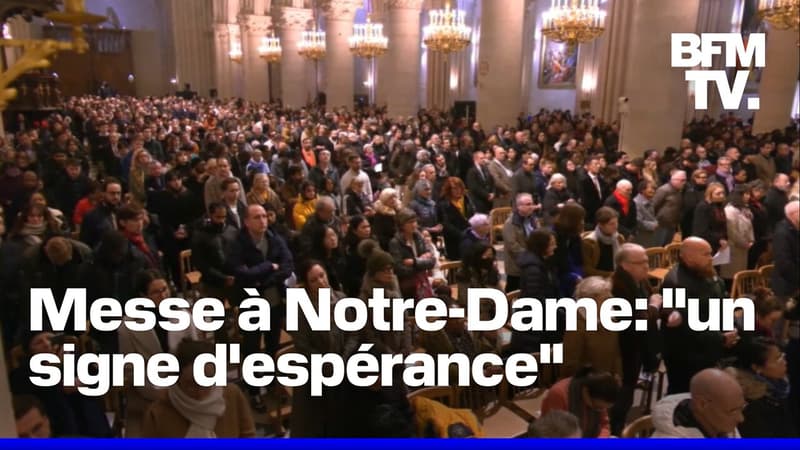 Notre-Dame de Paris célèbre sa première messe de Noël depuis six ans