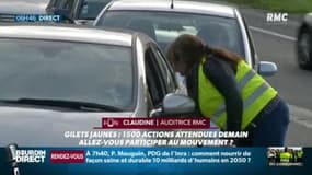 "Gilets jaunes": Claudine, auditrice de RMC, invite Emmanuel Macron à déjeuner