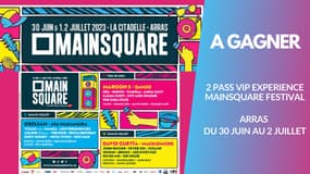 A gagner : 2 pass VIP expérience pour le Mainsquare Festival le 2 juillet (valeur 1 000€)