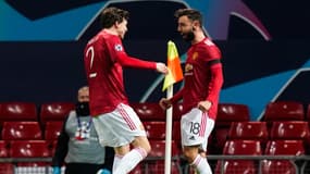 Victor Lindelof et Bruno Fernandes