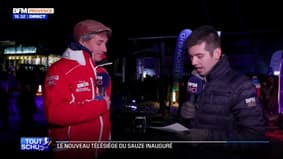 Adrien Isoard, moniteur à la station du Sauze, explique ce que va changer le nouveau télésiège 
