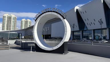 L'une des entrée du Vegas Loop conçu par la Boring Company d'Elon Musk