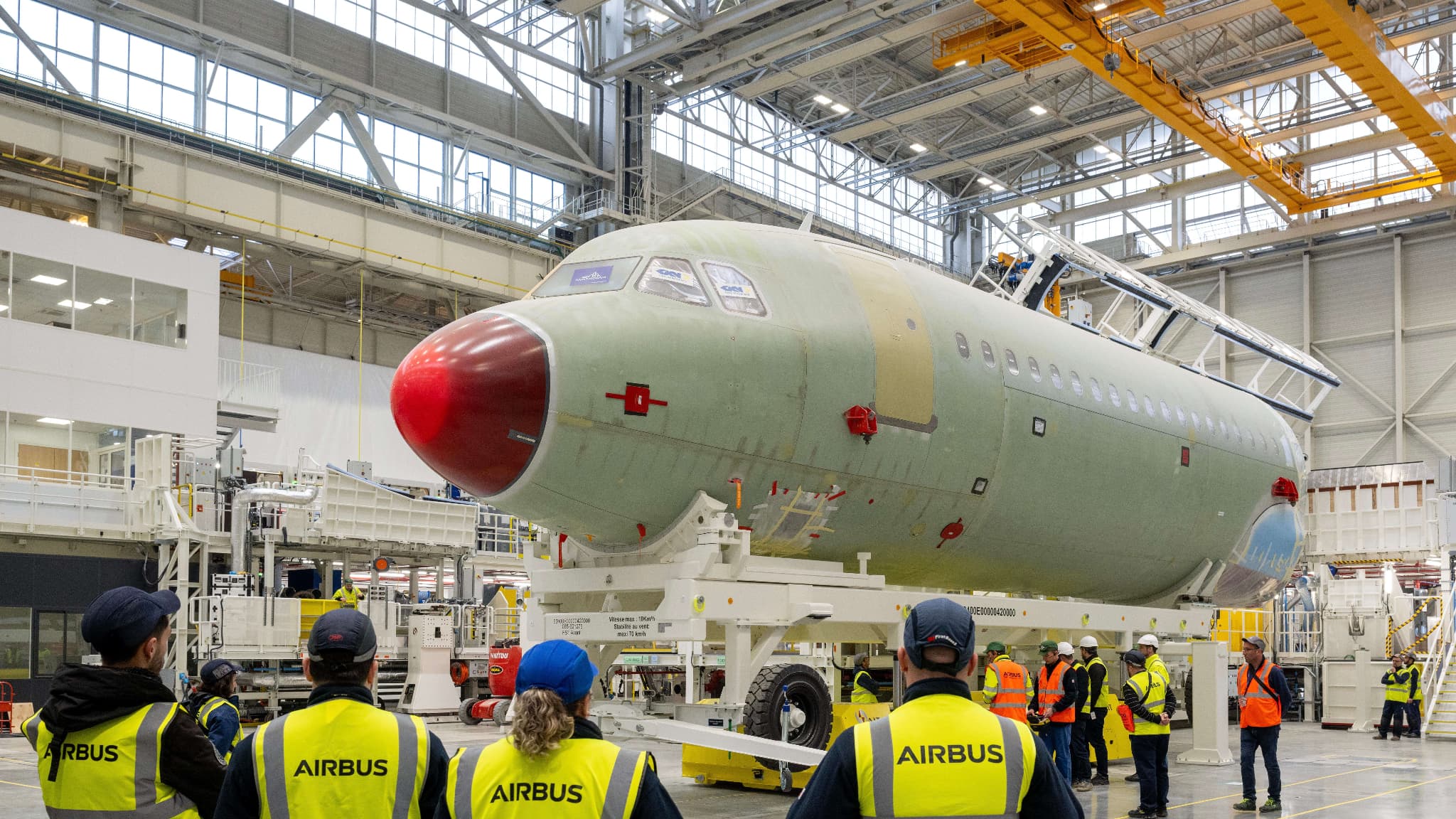 La nouvelle ligne d'assemblage final de la famille A320 à Toulouse