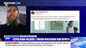 "Je vais continuer à me défendre", assure sur BFMTV l'imam Mahjoub Mahjoubi après son expulsion validée par le Conseil d'État