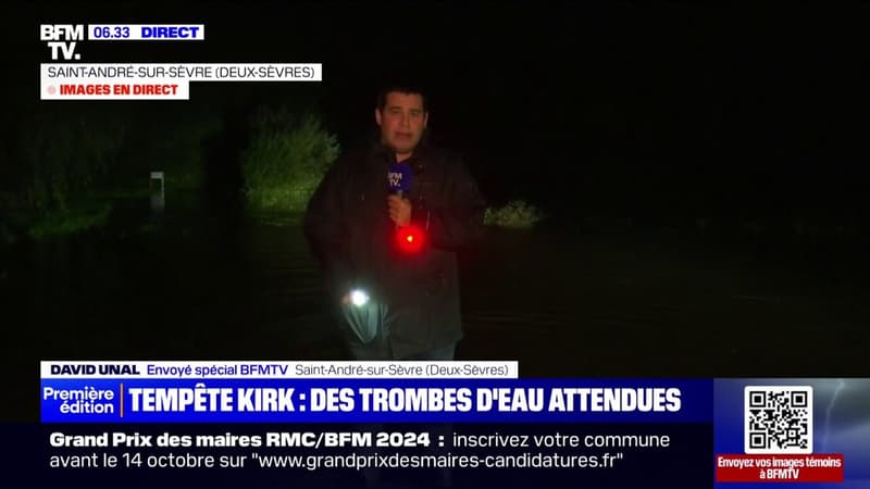 Tempête Kirk: des trombes d'eau attendues dans le département des Deux-Sèvres déjà immergé