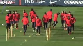 Le PSG s'est entraîné sous les yeux de son président