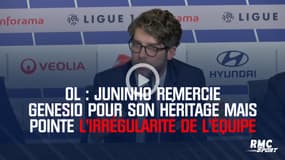 OL : Juninho remercie Genesio pour son héritage mais pointe l'irrégularité de l'équipe