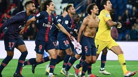 La joie des joueurs parisiens