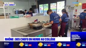 "Chefs en Herbe" : des collégiens du Rhône en cuisine pour mieux manger