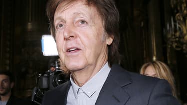 Paul McCartney à la Fashion week de Paris, le 7 mars 2016.