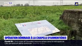 Nord: opération déminage ce dimanche après la découverte d'une bombe de la Première guerre mondiale à la Chapelle d'Armentières