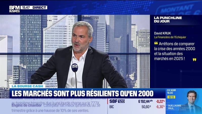 La bourse cash : "Arrêtons de comparer la crise des années 2000 et la situation des marchés en 2025 !" - 29/10