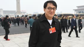 Jackie Chan en mars dernier à Beijing. Il se rend à la conférence consultative politique du peuple chinois.