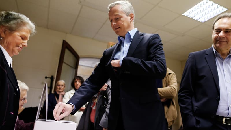 Bruno Le Maire vote à la primaire de la droite, le 20 novembre.
