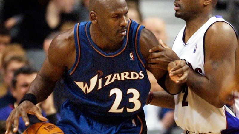 Michael Jordan sous le maillot des Washington Wizzards