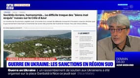Côte d'Azur: la liste des oligarques russes sanctionnés en raison de la guerre en Ukraine reste "assez limitée" pour le reporter Eric Galliano