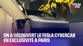 On a découvert le Tesla Cybercab en exclusivité à Paris