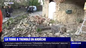 Fissures, murs écroulés... Au Teil, en Ardèche, les habitants constatent les dégâts causés par le séisme