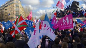 La Manif pour Tous a mobilisé au moins 80.000 personnes à Paris, dimanche.