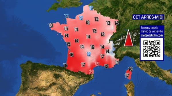 Les maximales prévues pour ce mercredi 24 janvier 2024 