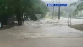 Les pluies sont importantes dans le sud de la France.