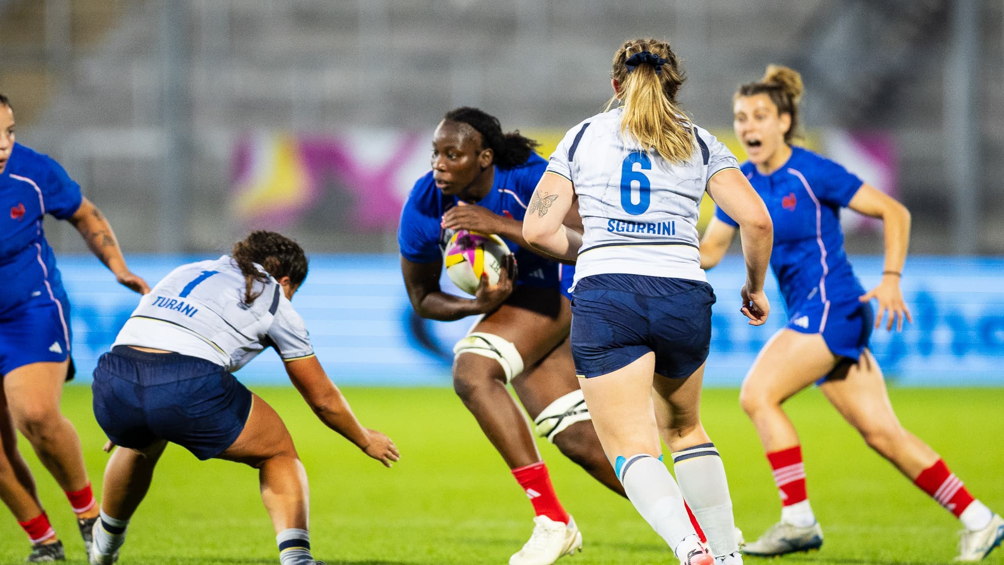 Madoussou Fall Raclot face à l'Italie à la Coupe du monde, le 23 août 2025. Madoussou Fall Raclot face à l'Italie à la Coupe du monde, le 23 août 2025.