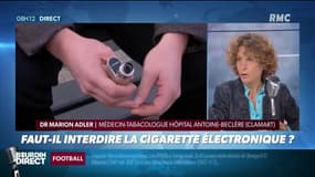 "Si on enlève le goût de la cigarette électronique, les jeunes retourneront vers la cigarette" prévient Dr Marion Adler