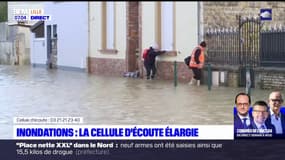Inondations dans le Pas-de-Calais: la cellule d'écoute élargie