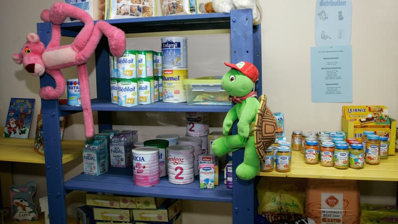 Des boîtes de lait infantile (photo d'illustration)