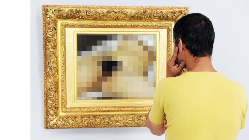 Le tableau "L'Origine du monde" de Gustave Courbet doit être flouté pour être publié sur Facebook