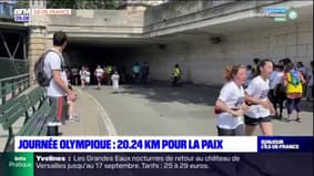 Journée olympique : 600 élèves franciliens courent 20,24km pour la paix