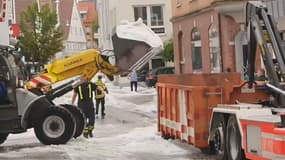 Dans le sud-ouest de l'Allemagne, des chasse-neige ont été déployés pour faire face aux orages.