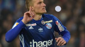 Auteur d'une panenka samedi, Dimitri Liénard est titulaire avec le RC Strasbourg