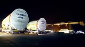 Le fuselage central et arrière d'un A380 (Photo d'illustration)