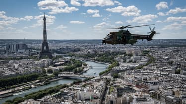 La répétition du défilé aérien, le 9 juillet 2020
