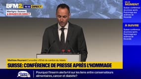Crans-Montana: Mathias Reynard, conseiller d'État du canton du Valais, salue la solidarité suisse et européenne