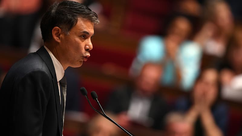 Olivier Faure à l'Assemblée nationale le 4 juillet 2017.