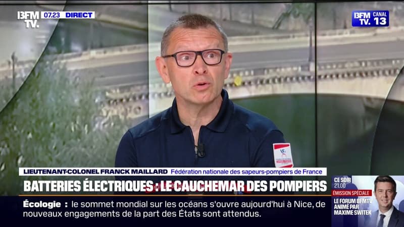 Incendie: les batteries électriques dégagent 