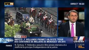 L'Éco du soir: François Hollande annonce de nouvelles baisses d'impôts en 2015 - 14/07