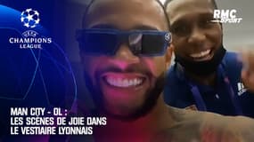Man City - OL : Les scènes de joie dans les vestiaire lyonnais