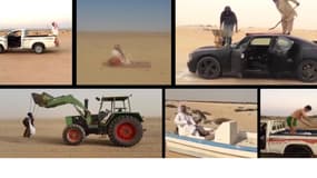 En Arabie Saoudite, la dernière lubie consiste à se mettre en scène sur un véhicule qui avance sans chauffeur. 