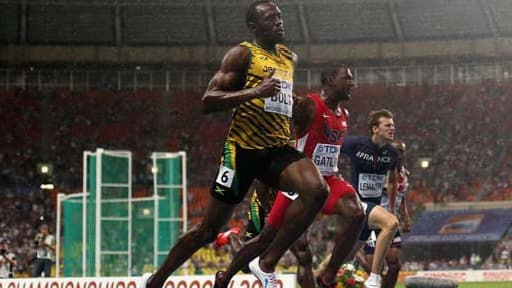Usain Bolt remporte le 100 m à Moscou le 11 août 2013.