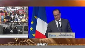 Hollande:  "ce qu'ont voulu viser les terroristes, c'est l'idée même de la France"