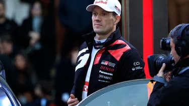 Sébastien Ogier lors du rallye Monte-Carlo 2024.