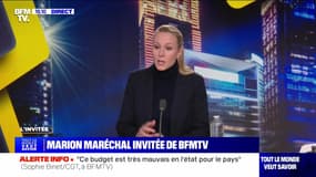 Marion Maréchal invitée de BFMTV - 23/01