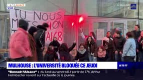 L'université de Mulhouse par des étudiants opposés à la réforme des retraites