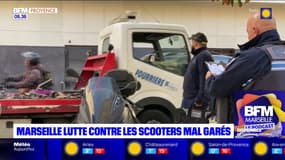 Marseille: la Ville lutte contre les scooters mal garés